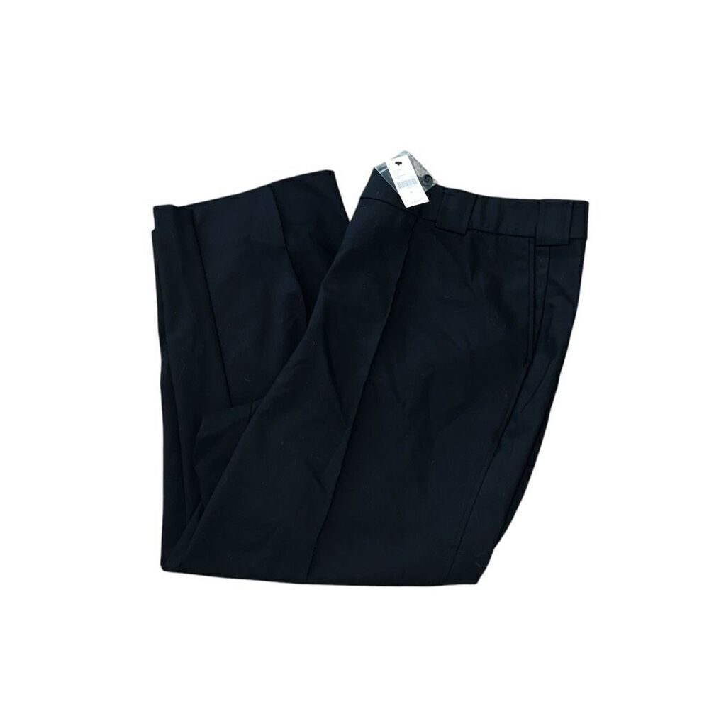 NWT LANE BRYANT Black Creased Straight Ankle Mid-Rise Slack Size 22